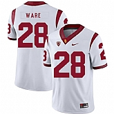 USC Trojans 28 Aca'Cedric Ware White College Football Jersey Dzhi,baseball caps,new era cap wholesale,wholesale hats